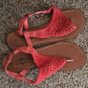 Crochet boho sandals